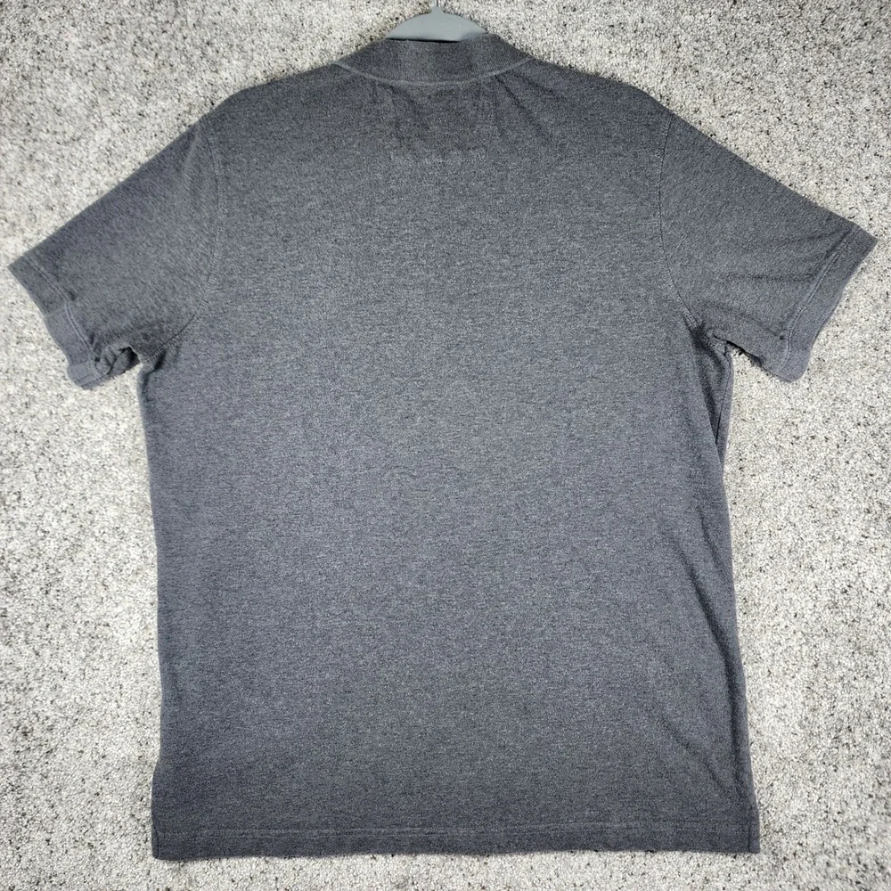 Banana Republic Polo Shirt Mens XL Gray Short Sleeve Elephant Logo Excellent